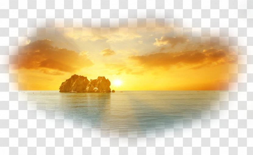 Light Shore Bank Sky Wallpaper - Calm - Beautiful Sunrise Over The Sea Pictures Free Download Transparent PNG