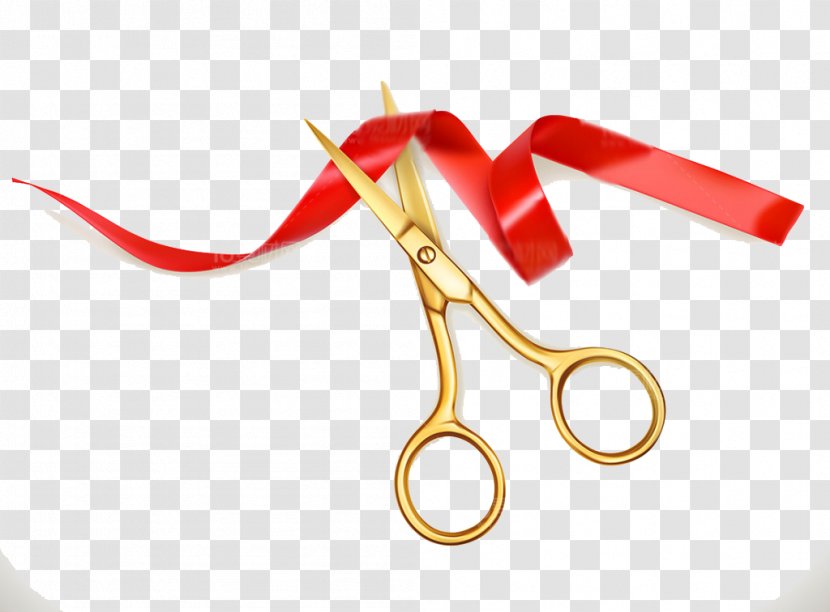 Scissors Ribbon Opening Ceremony Cutting - Shutterstock - Cut The Festivals Transparent PNG