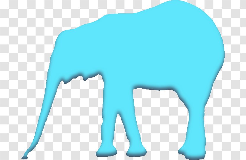 African Elephant Clip Art - Joint - Blue Transparent PNG