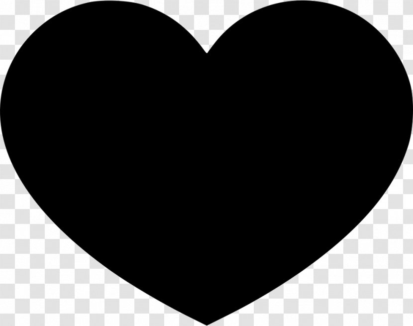 Shape Heart Symbol - Silhouette Transparent PNG