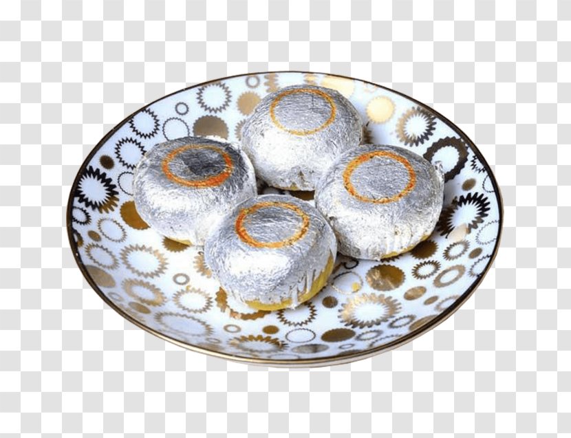 Kachori Powdered Sugar Platter Food South Asian Sweets - Dishware - Kaju Transparent PNG