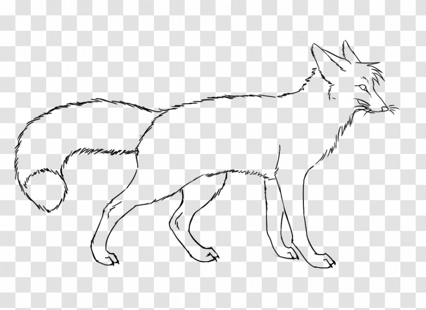 Dog Breed Red Fox Line Art Wildlife - Carnivoran Transparent PNG