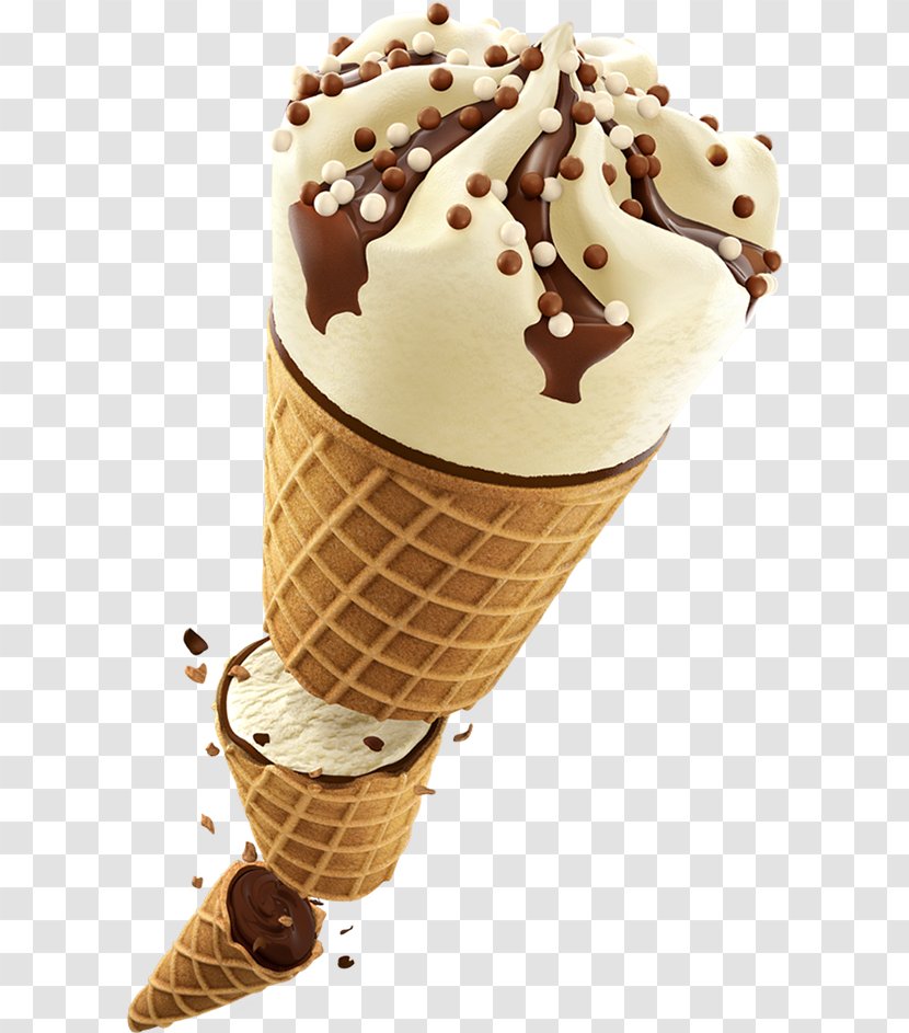 Ice Cream Cones Chocolate Neapolitan - Confectionery Transparent PNG