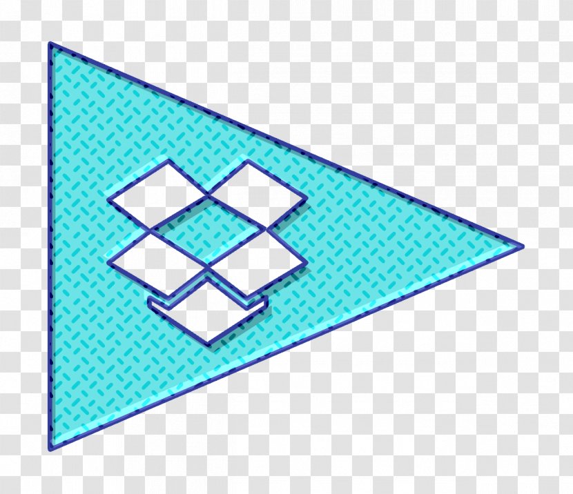 Dropbox Icon Flags Logo - Rectangle Turquoise Transparent PNG