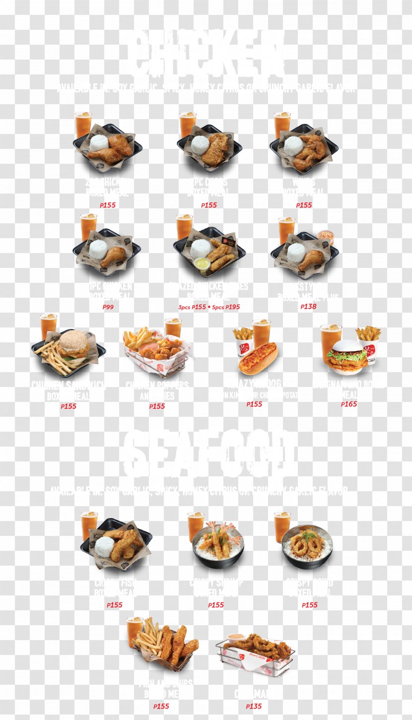 Korean Fried Chicken Seafood Cuisine Bonchon - Menu Transparent PNG