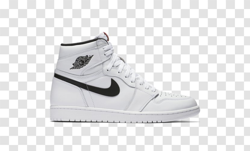 Air Jordan White Basketball Shoe Nike - Retro Style Transparent PNG