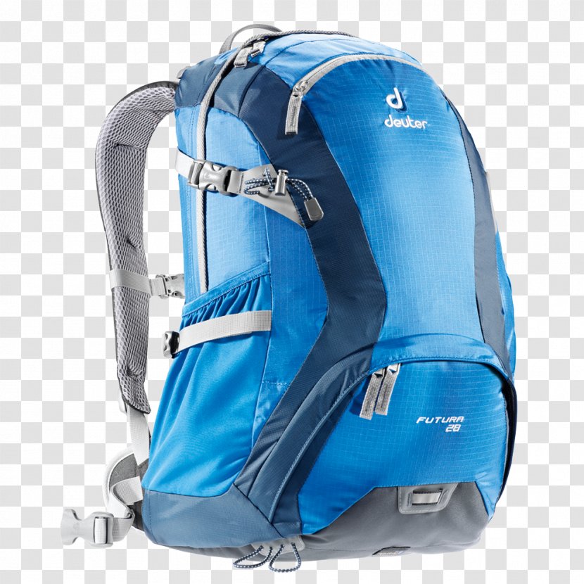 Backpack Deuter Sport Hiking Travel Baggage - Blue Transparent PNG