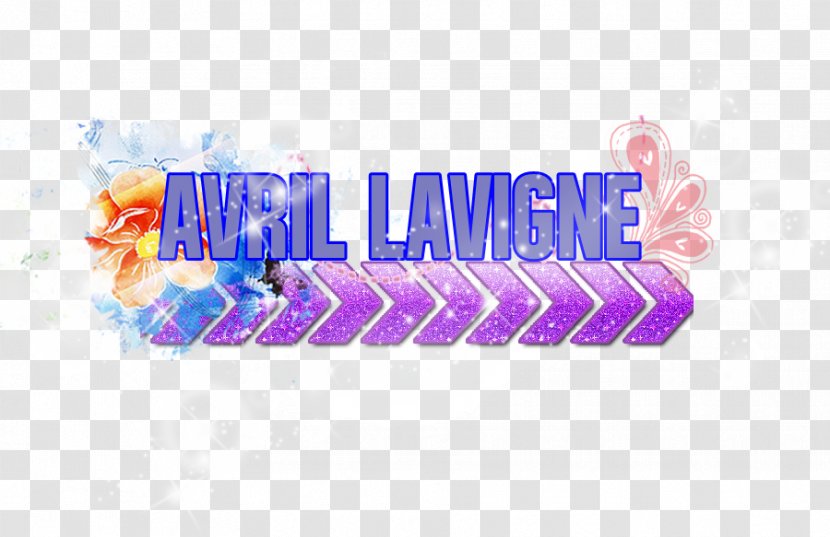 PhotoScape Logo Name Font - Flower - Avril Lavigne Transparent PNG