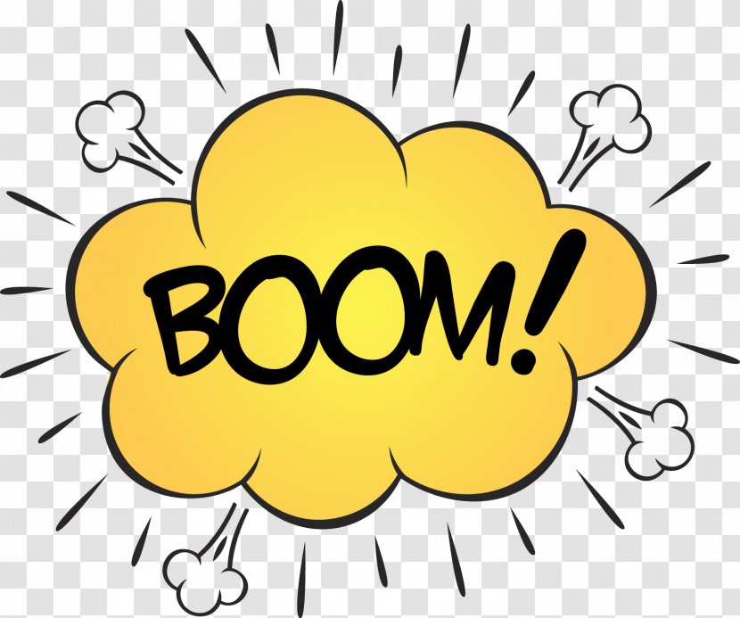 Cloud BOOM Comic Explosion - Smile Transparent PNG