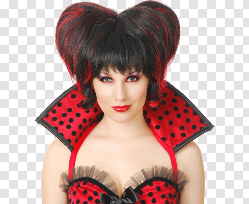 Queen Of Hearts Wig Halloween Costume Clothing - Long Hair - Accessories Transparent PNG