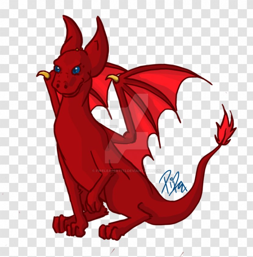 Supernatural Legendary Creature RED.M Clip Art - Red - Dragon Transparent PNG