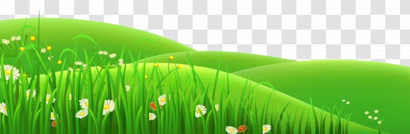 Meadow Euclidean Vector Clip Art - Photography - Transparent Flowers And Grass Clipart Transparent PNG