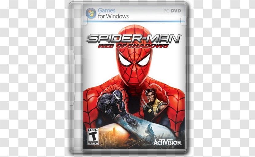 Spider-Man: Web Of Shadows Shattered Dimensions PlayStation 3 2 - Playstation - CD Case Cover Transparent PNG