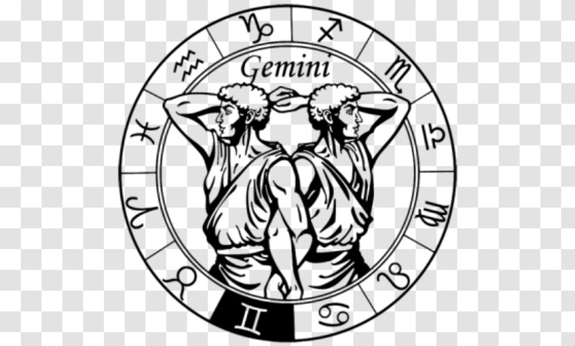 Astrological Sign Zodiac Gemini Aquarius - Line Art Transparent PNG