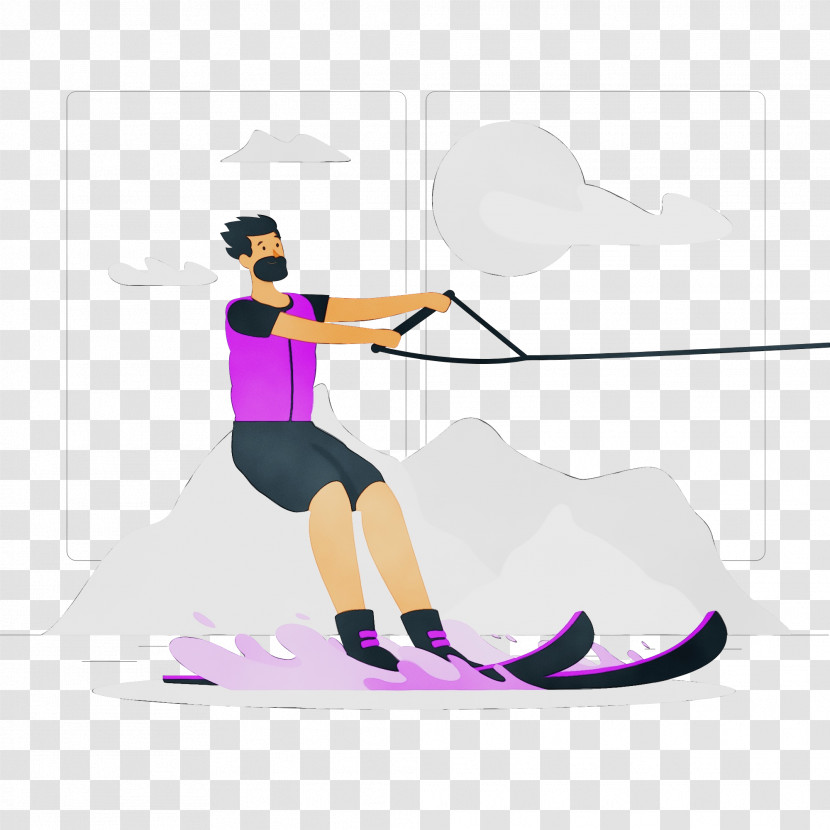 Ski Boot Skiing Ski Pole Drawing Alpine Skiing Transparent PNG
