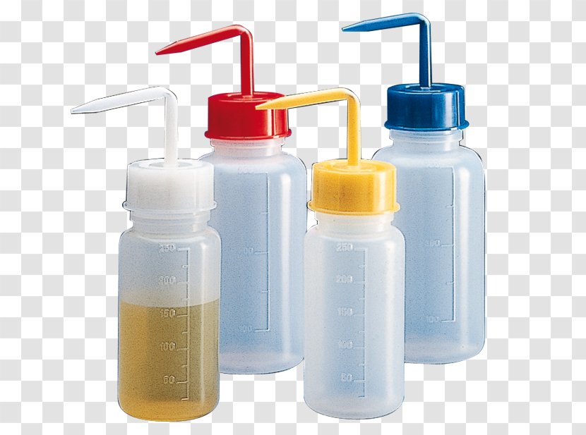 Plastic Wash Bottle Laboratory Liquid - Glassware Transparent PNG