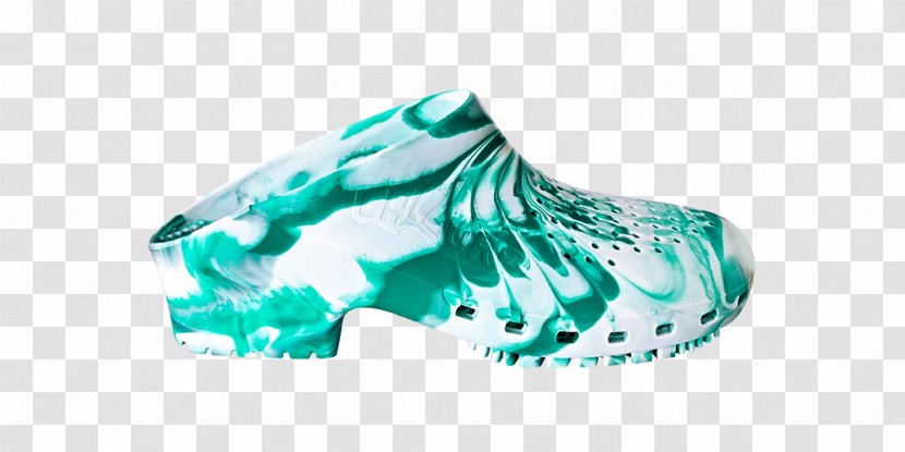 Famous Footwear Shoe Calzuro.com Clog - Aqua - Swarovsky Transparent PNG
