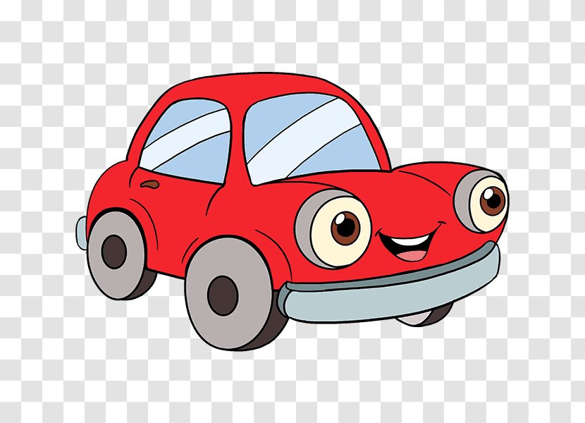 Cartoon Drawing Clip Art - Motor Vehicle - Car Transparent PNG