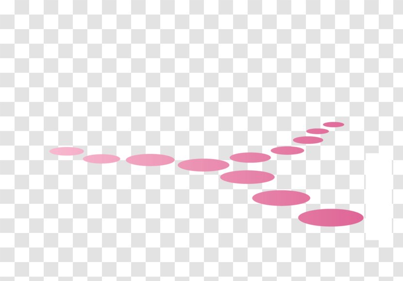 Pink M Font - Heart - Path Transparent PNG