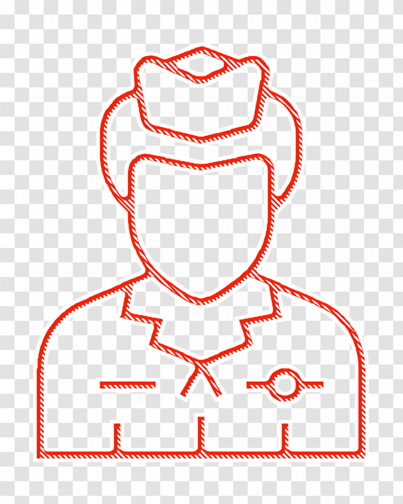 Jobs And Occupations Icon Hostess Icon Flight Attendant Icon Transparent PNG