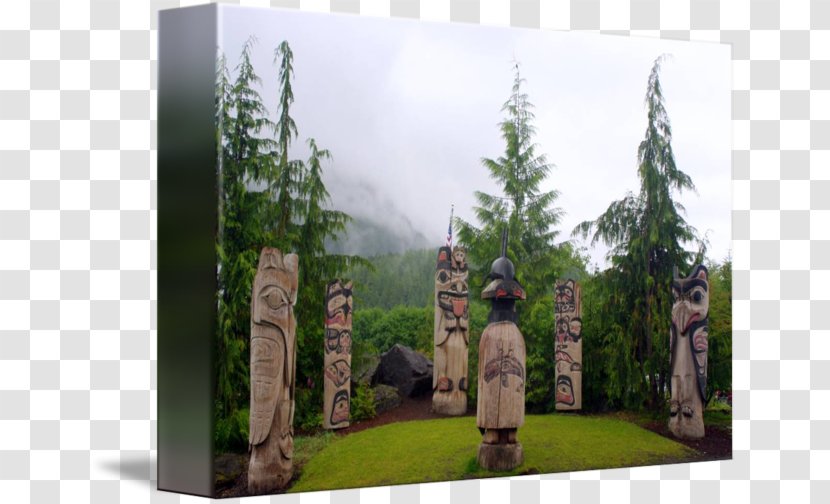 Totem Pole Statue Tree Forest Transparent PNG