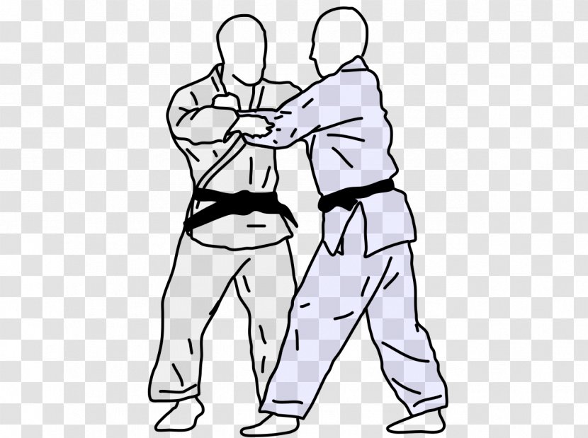 Clip Art Finger Illustration Cartoon Line - Hand - Judo Transparent PNG