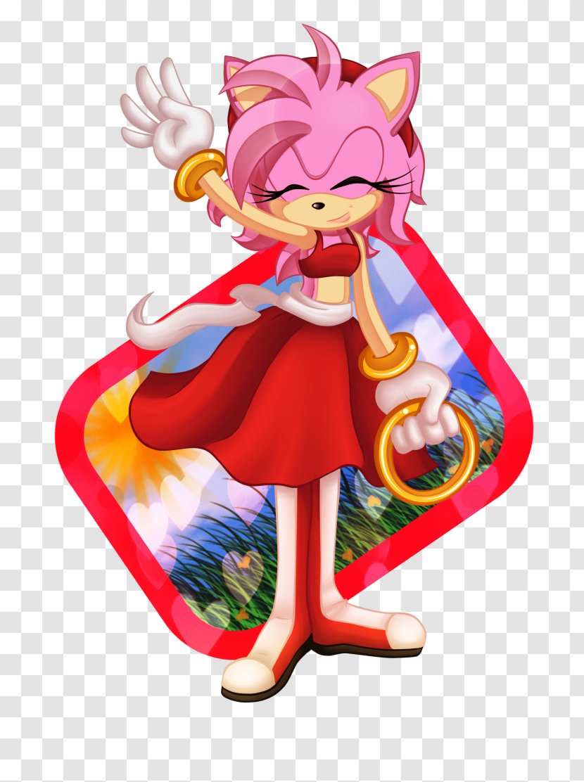 Amy Rose Sonic The Hedgehog Drawing - Art Transparent PNG