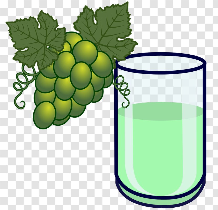 Hogmanay Twelve Grapes Symbol Clip Art - Father Time - Juice Glass Transparent PNG