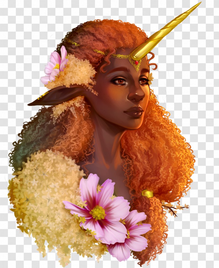Wig Fairy - Unicorn Princess Transparent PNG