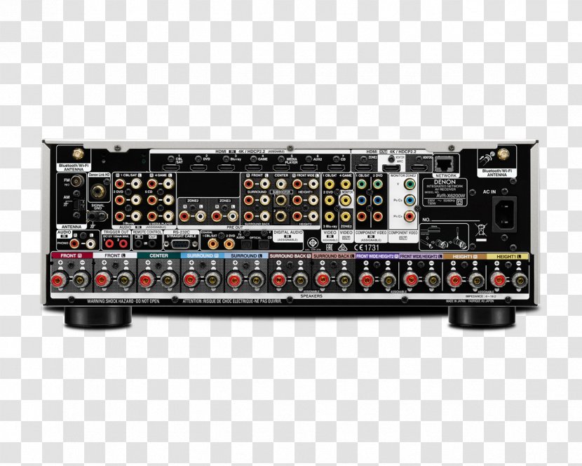AV Receiver Denon AVR-X6200W Radio AVR-X5200W - Fm Broadcasting - Avó Transparent PNG