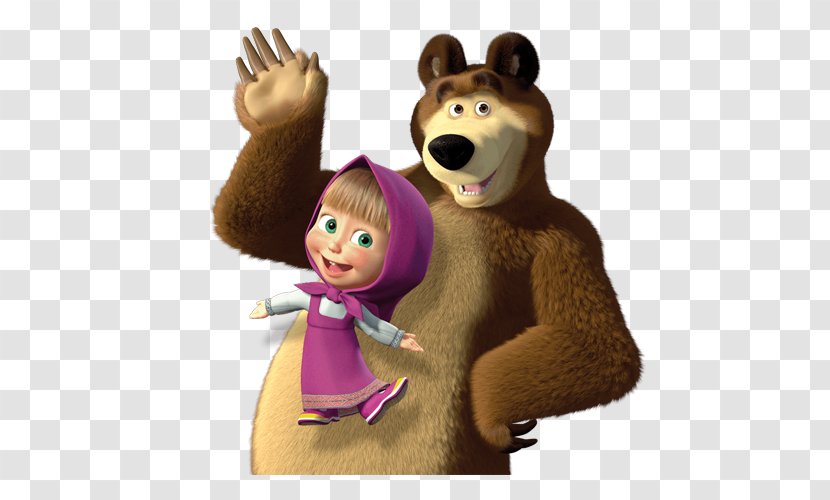 Masha And The Bear Party Birthday - Animaatio Transparent PNG