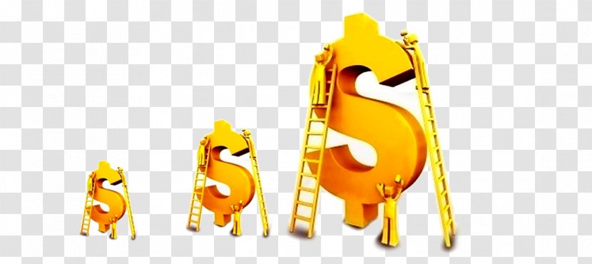 Napoleon Hills Magic Ladder To Success Advertising Budget Finance - Price - Yellow-dimensional Dollar Sign Transparent PNG