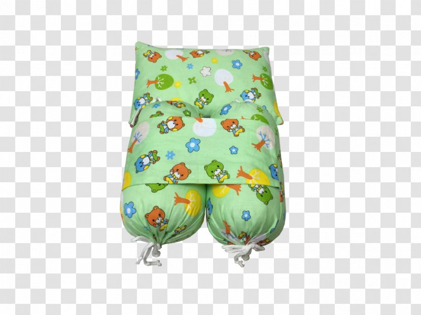 Sleep Pillow Child Tropical Woody Bamboos Turquoise Transparent PNG