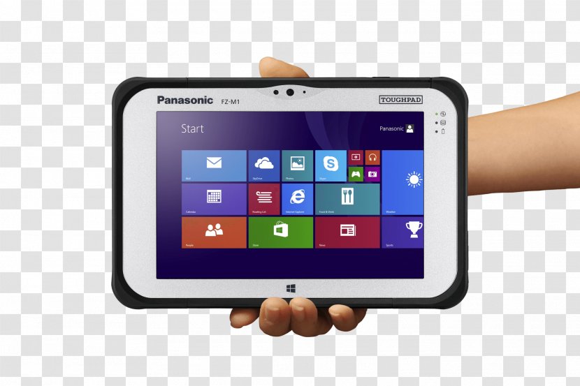 Panasonic Toughpad Rugged Computer Intel Core I5 Toughbook - Solid State Drive - Tablet In Hand Image Transparent PNG