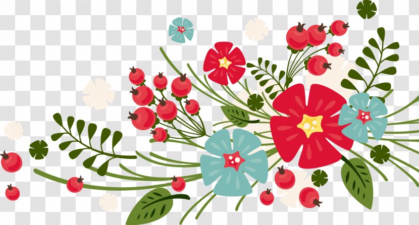 Drawing Cartoon Flower - Flora - Floral Decoration Pattern Transparent PNG