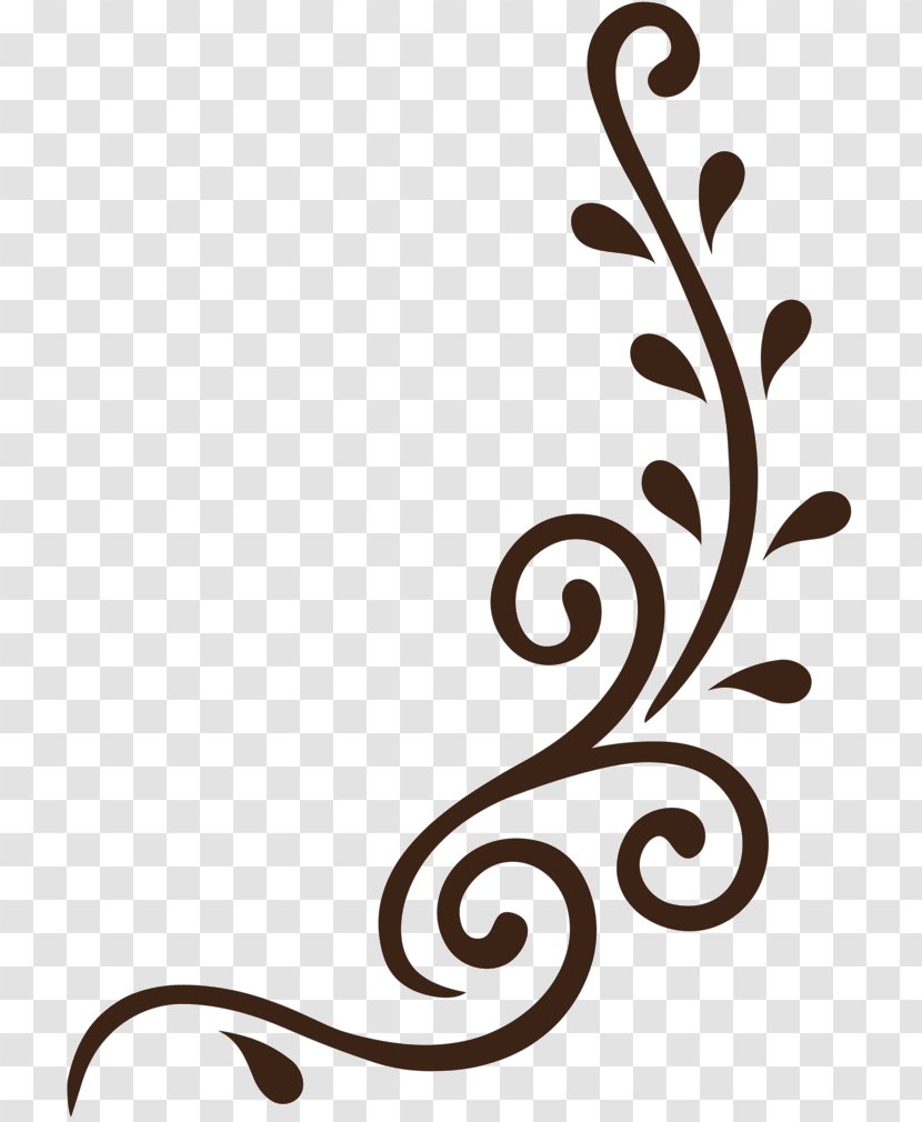 Clip Art Line Flower Pattern - Ornament Transparent PNG