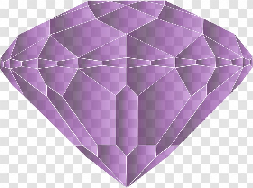 Gemstone Amethyst Clip Art Diamond - Facet - Transparent Clipart Transparent PNG