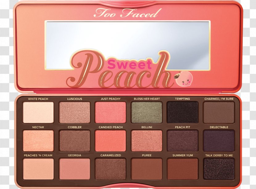 Too Faced Sweet Peach Peanut Butter & Jelly Eye Shadow Palette Chocolate Bar Cosmetics Transparent PNG