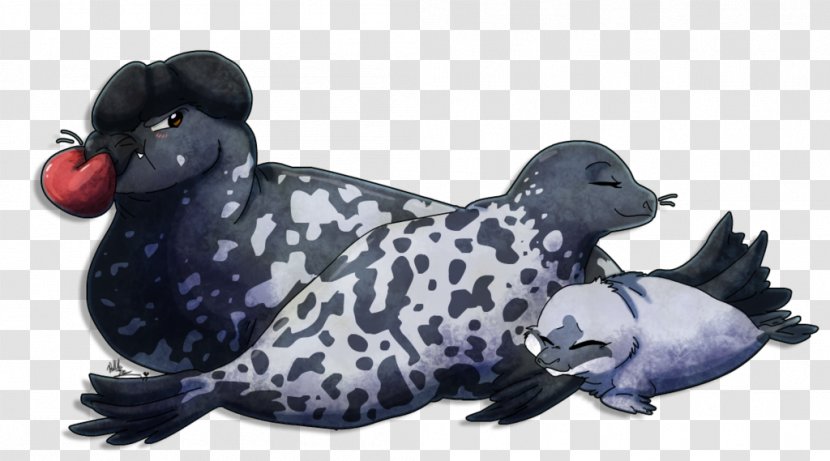 Earless Seal Hooded Drawing Art Animal - Digital - Cartoon Transparent PNG