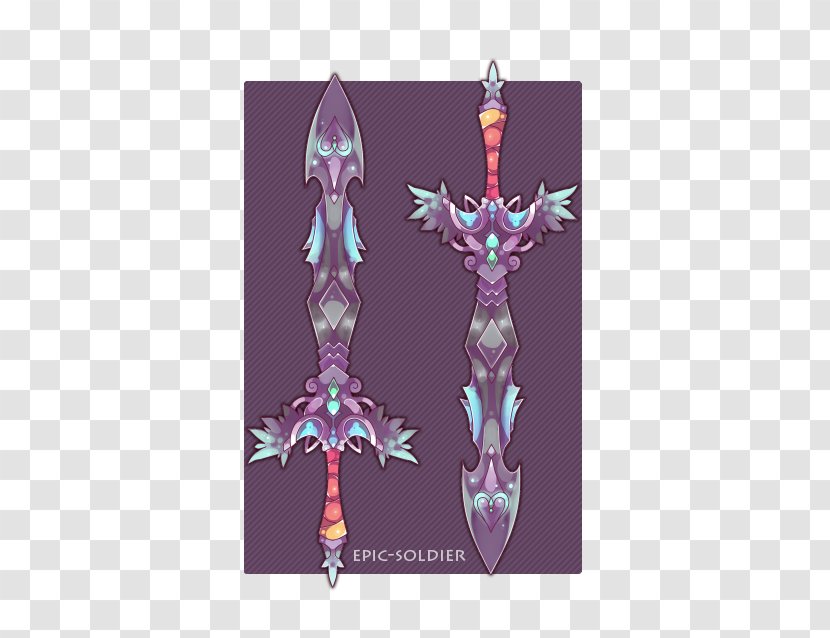 Sword Weapon Drawing Image Concept Art - Watercolor - Magic Transparent PNG