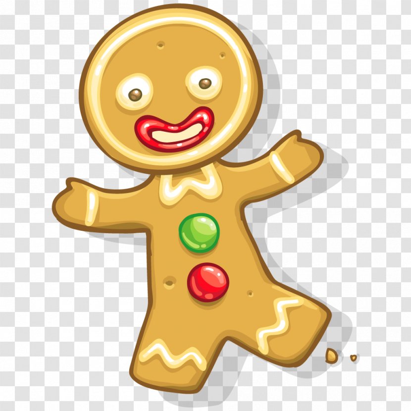 Christmas Ornament Food Clip Art - Gingerbread Man Transparent PNG
