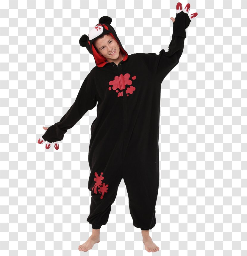 Bear Costume Kigurumi Giant Panda Pajamas - Heart Transparent PNG