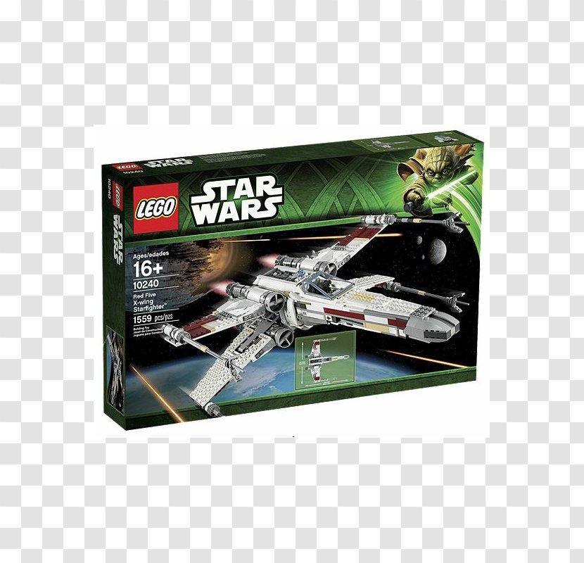 Luke Skywalker R2-D2 LEGO 10240 Star Wars Red Five X-wing Starfighter Lego - X Wing Fighter Transparent PNG