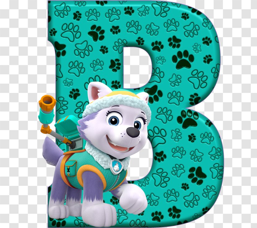 PAW Patrol Letter Alphabet V - F - Birthday Transparent PNG