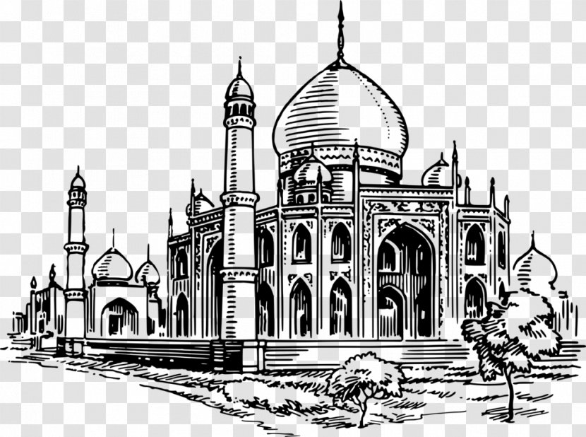 Badshahi Mosque Clip Art Openclipart Free Content - Classical Architecture - Palace Transparent PNG
