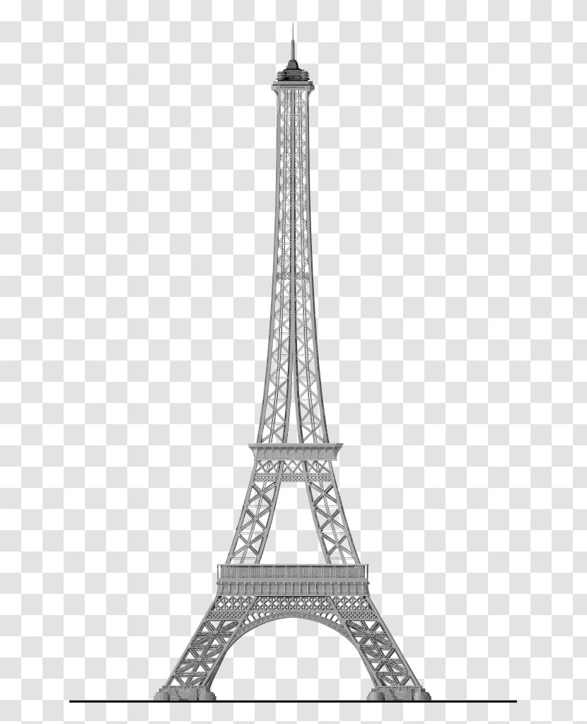 Eiffel Tower Stock Photography Clip Art - Monochrome - Tokyo Transparent PNG
