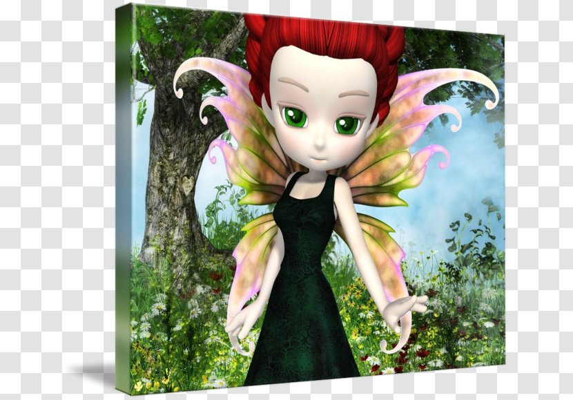 Fairy Gallery Wrap Canvas Art Doll - Post Cards Transparent PNG