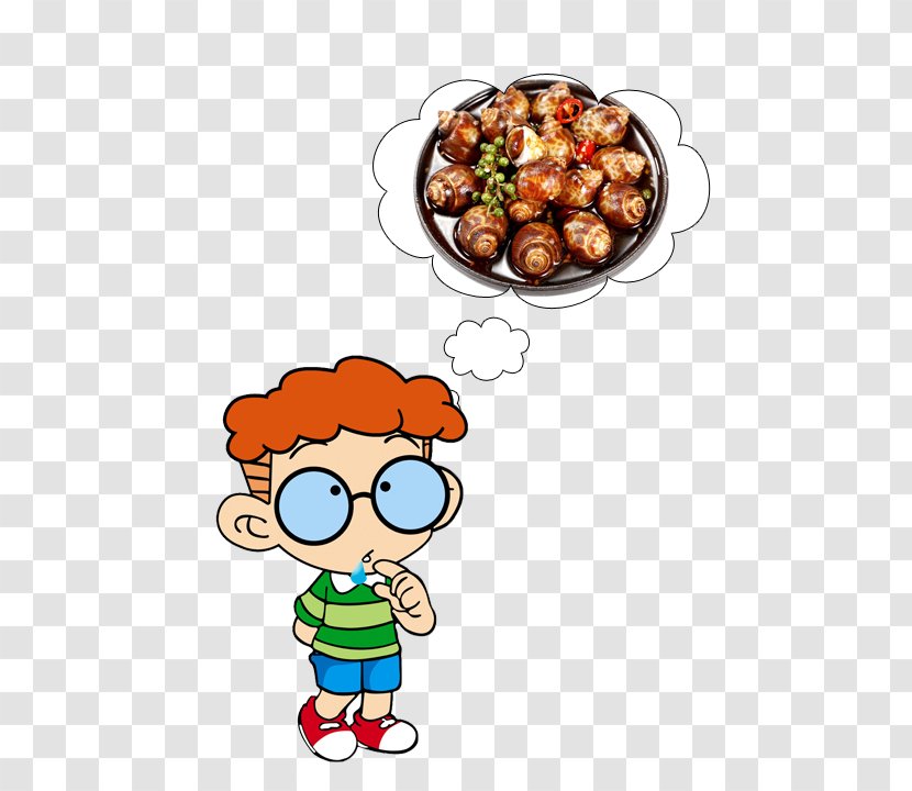 Cartoon Animation Clip Art - I Want To Eat Fried Snail Transparent PNG