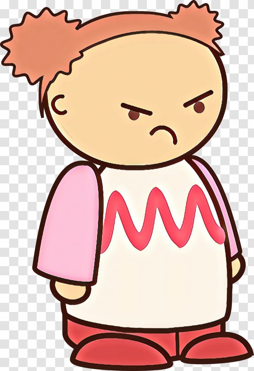 Cheek Clip Art Pink Facial Expression Cartoon - Happy Child Transparent PNG