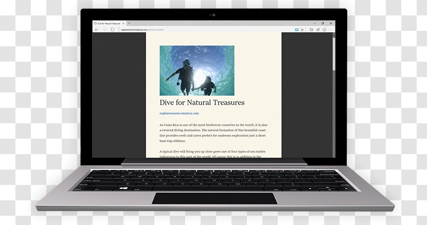 Download Surface Laptop Microsoft Web Browser Edge Mockup Transparent Png